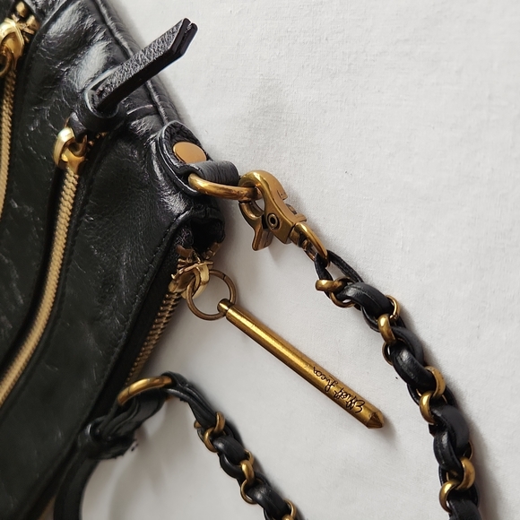 Elliot Lucca Leather Double Zip Front Crossbody Bag - Picture 8 of 14